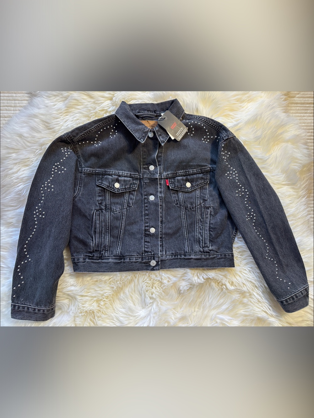 Levi's Black Studded Denim Jacket